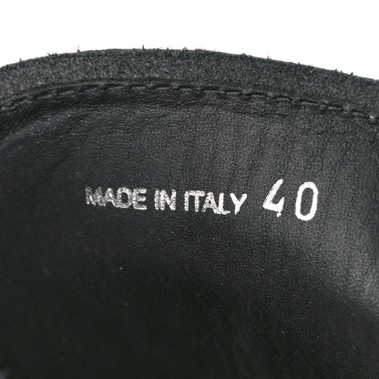 Prada Spazzolato Chocolate 50mm Combat Boots 40 Black 7 of 11