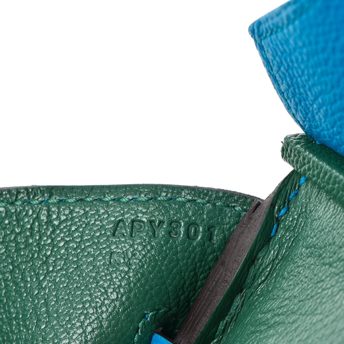 Togo Birkin 30 Bleu Zanzibar Malachite