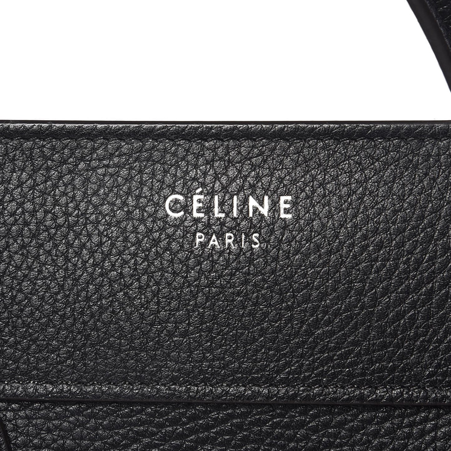 Drummed Calfskin Mini Luggage Black