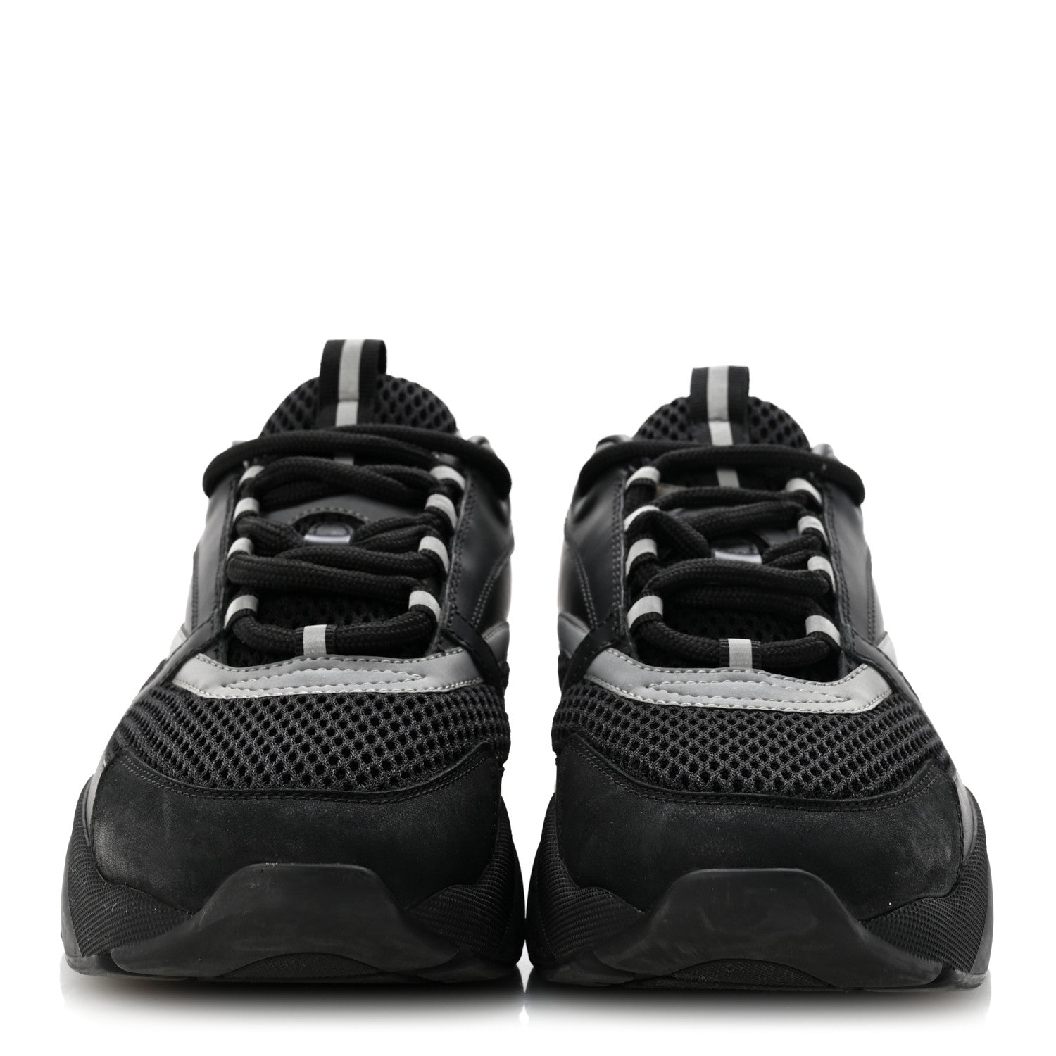 Christian Dior Technical Mesh Calfskin Mens B22 Sneakers 40 Black 3 of 9