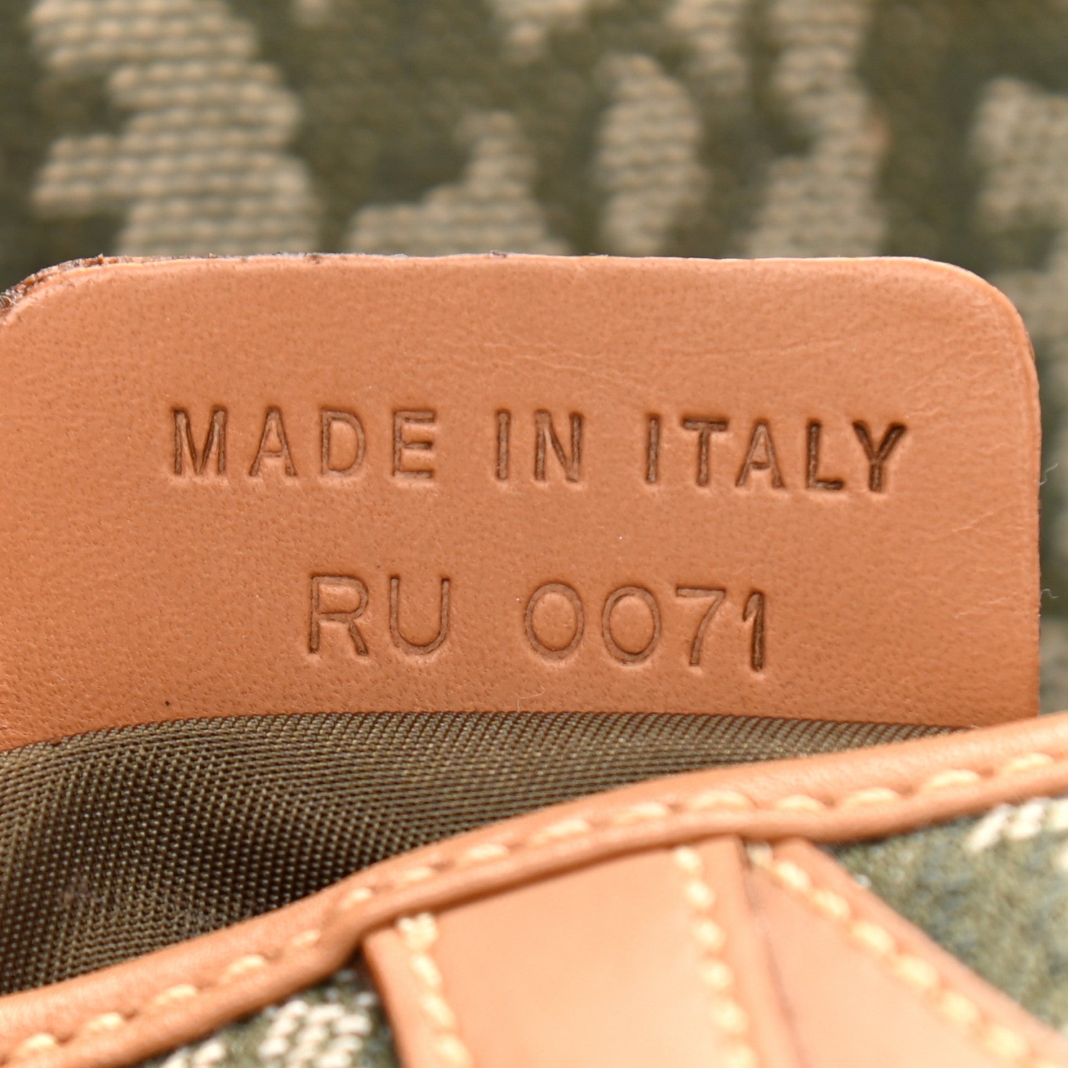 Christian Dior Monogram Saddle Bag Green 6 of 10