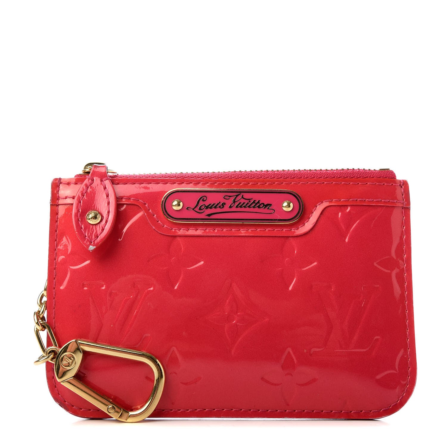 Louis Vuitton Vernis Key Pouch Rose Pop 1 of 10