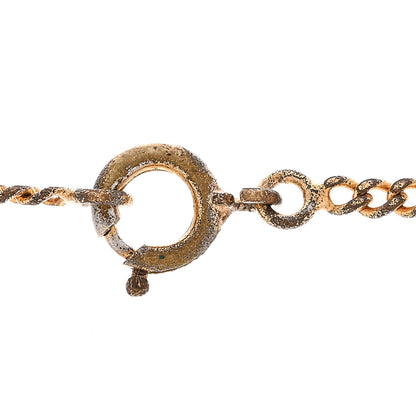 Chanel Metal CC Round Pendant Necklace Gold 4 of 6