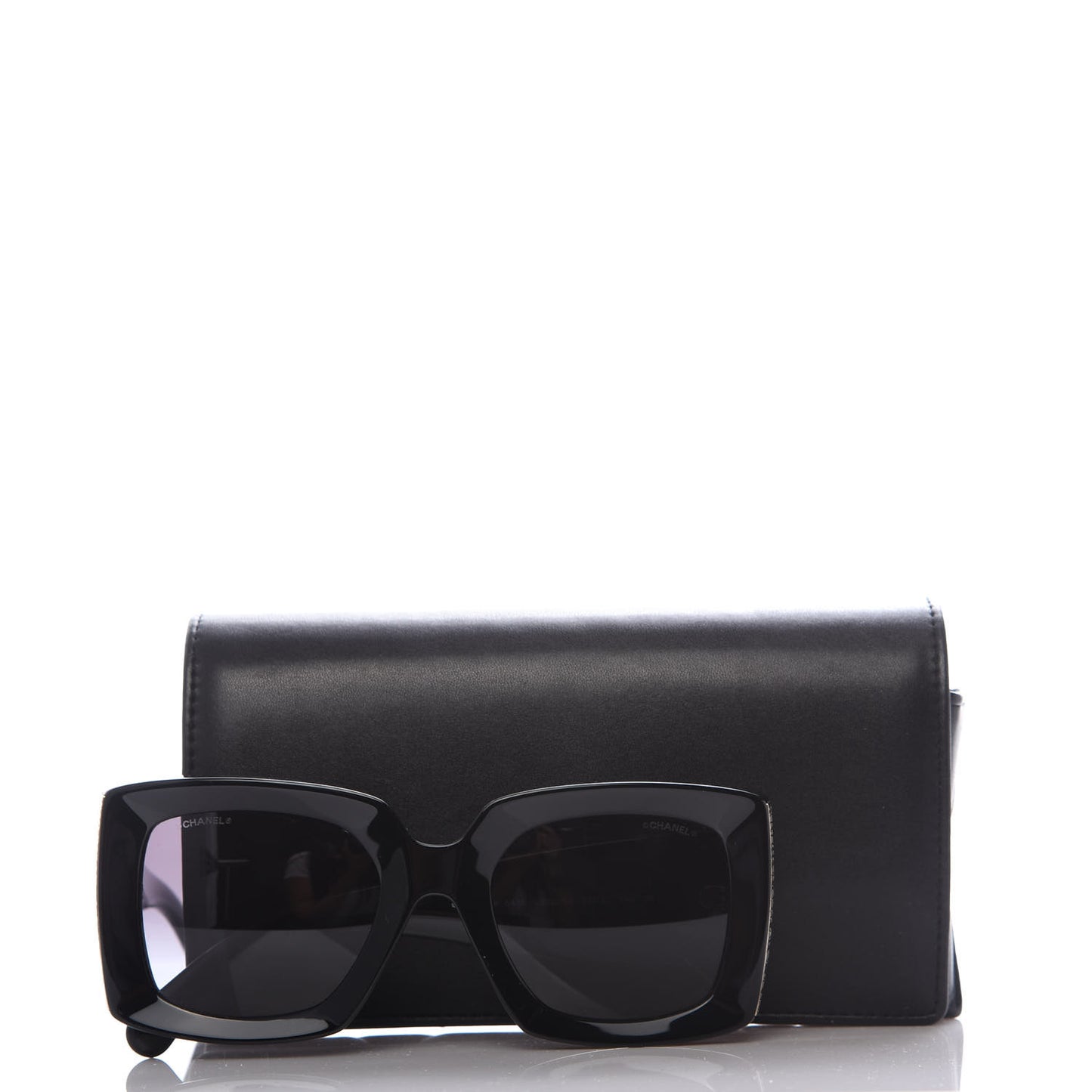Acetate Rectangle Sunglasses 5435 Black