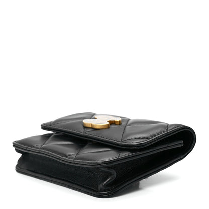 Chanel Lambskin Enamel Quilted Pending CC Flap Belt Bag Black 10 of 13