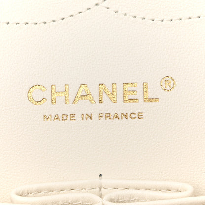 Chanel Caviar Quilted Jumbo Double Flap White 6 of 11