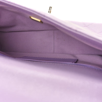 Chanel Shiny Caviar Quilted Large Funky Match Flap Lilac 5 of 10