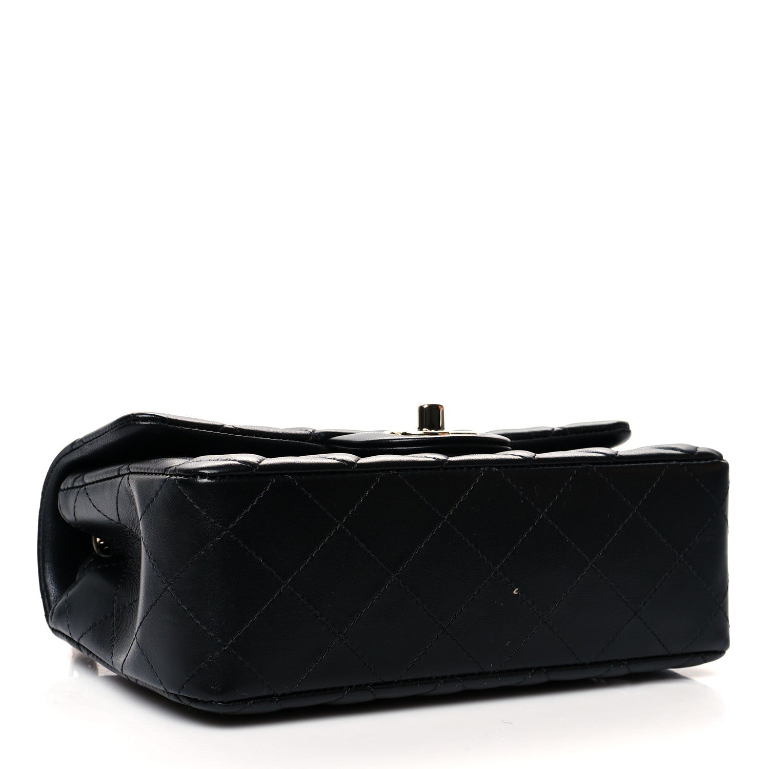 Chanel Lambskin Quilted Mini Rectangular Flap Black 4 of 10