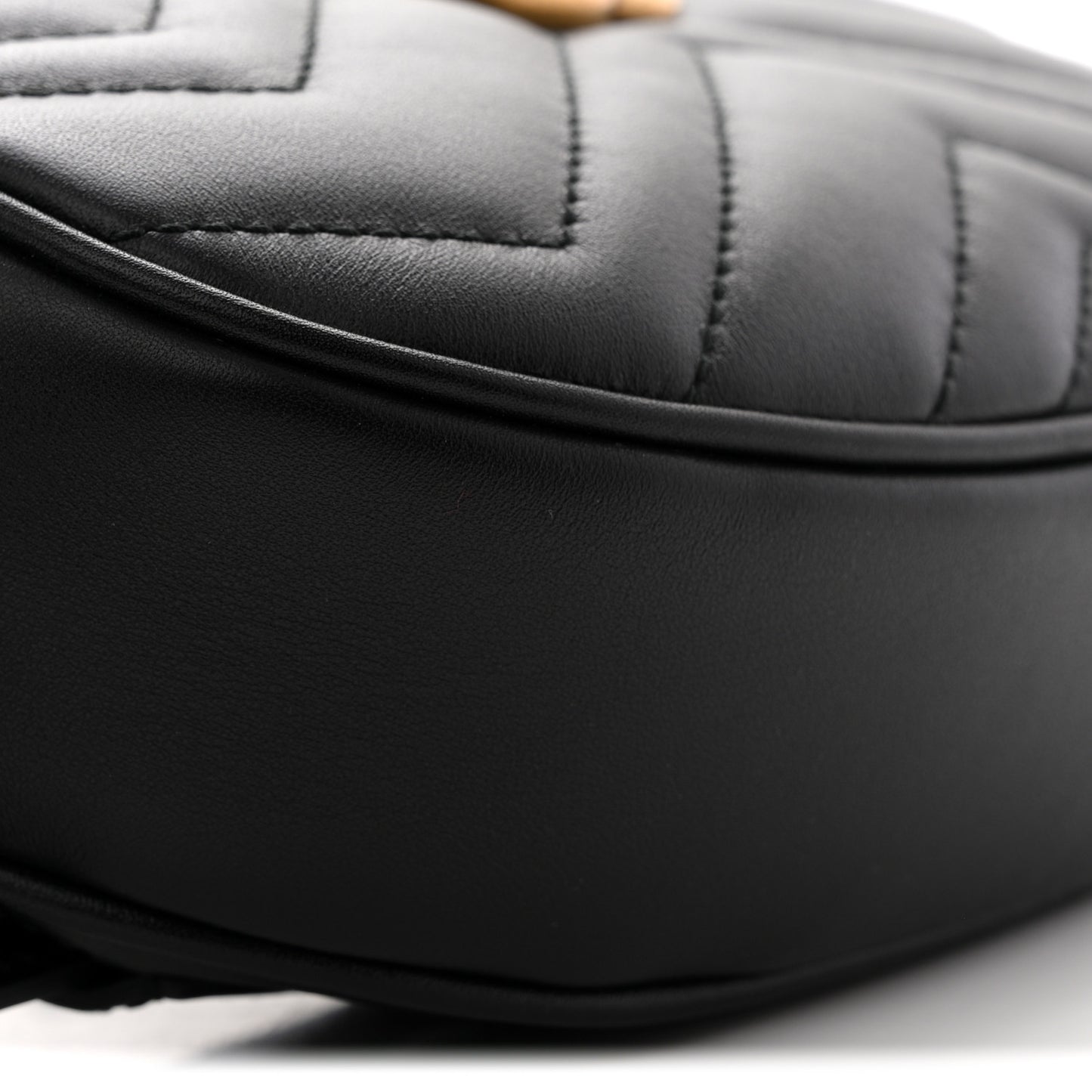 Calfskin Matelasse GG Marmont Belt Bag 75 30 Black