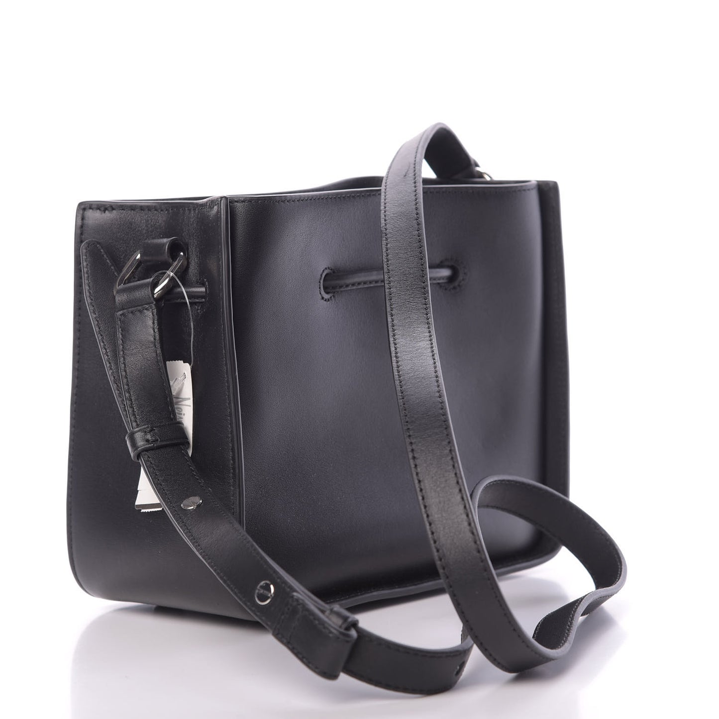 Smooth Calfskin Mini Soleil Bucket Bag Black