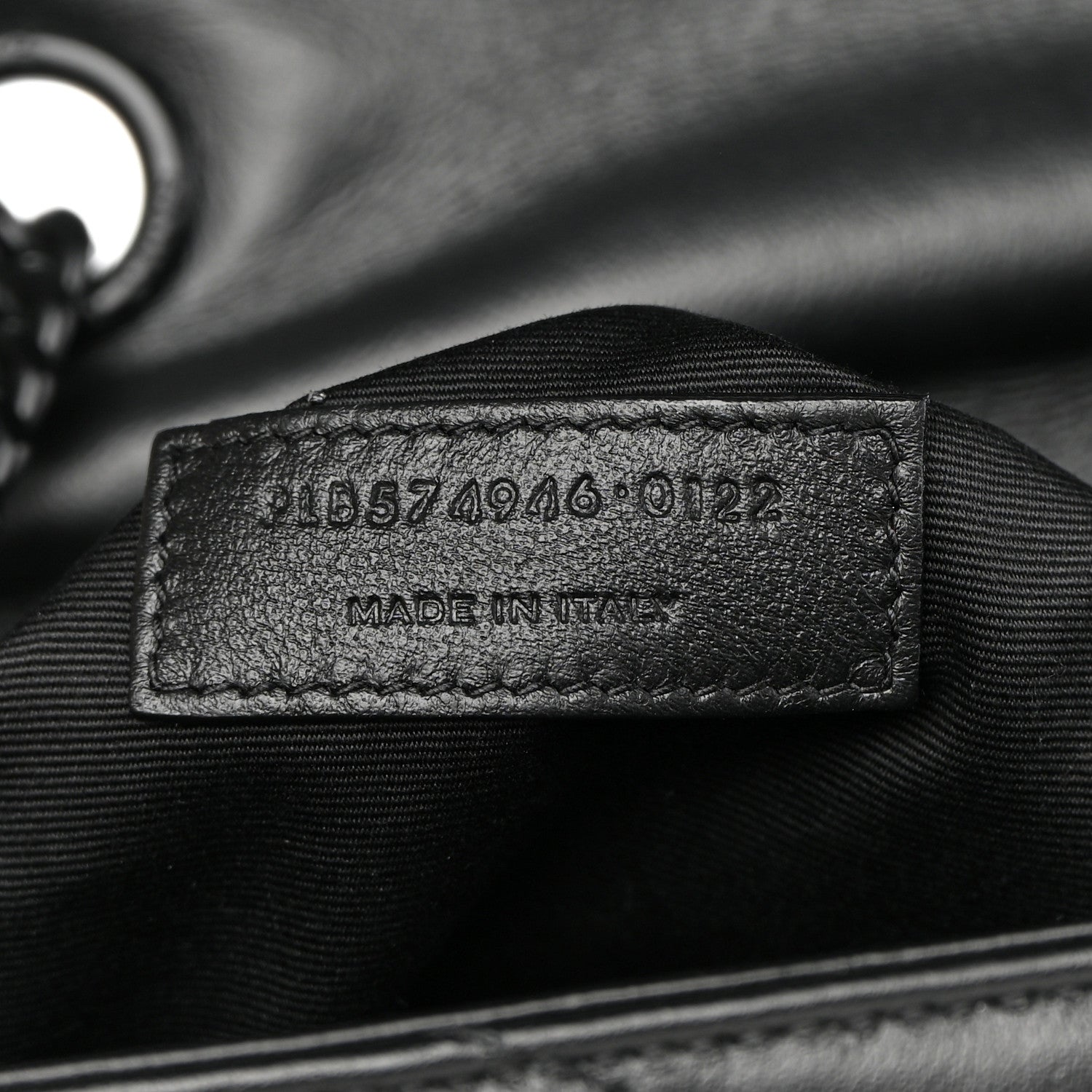 Saint Laurent Calfskin Y Quilted Monogram Monochrome Medium Loulou Chain Satchel Black 7 of 14