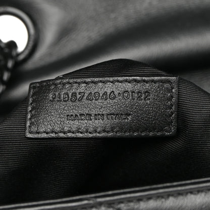 Saint Laurent Calfskin Y Quilted Monogram Monochrome Medium Loulou Chain Satchel Black 7 of 14