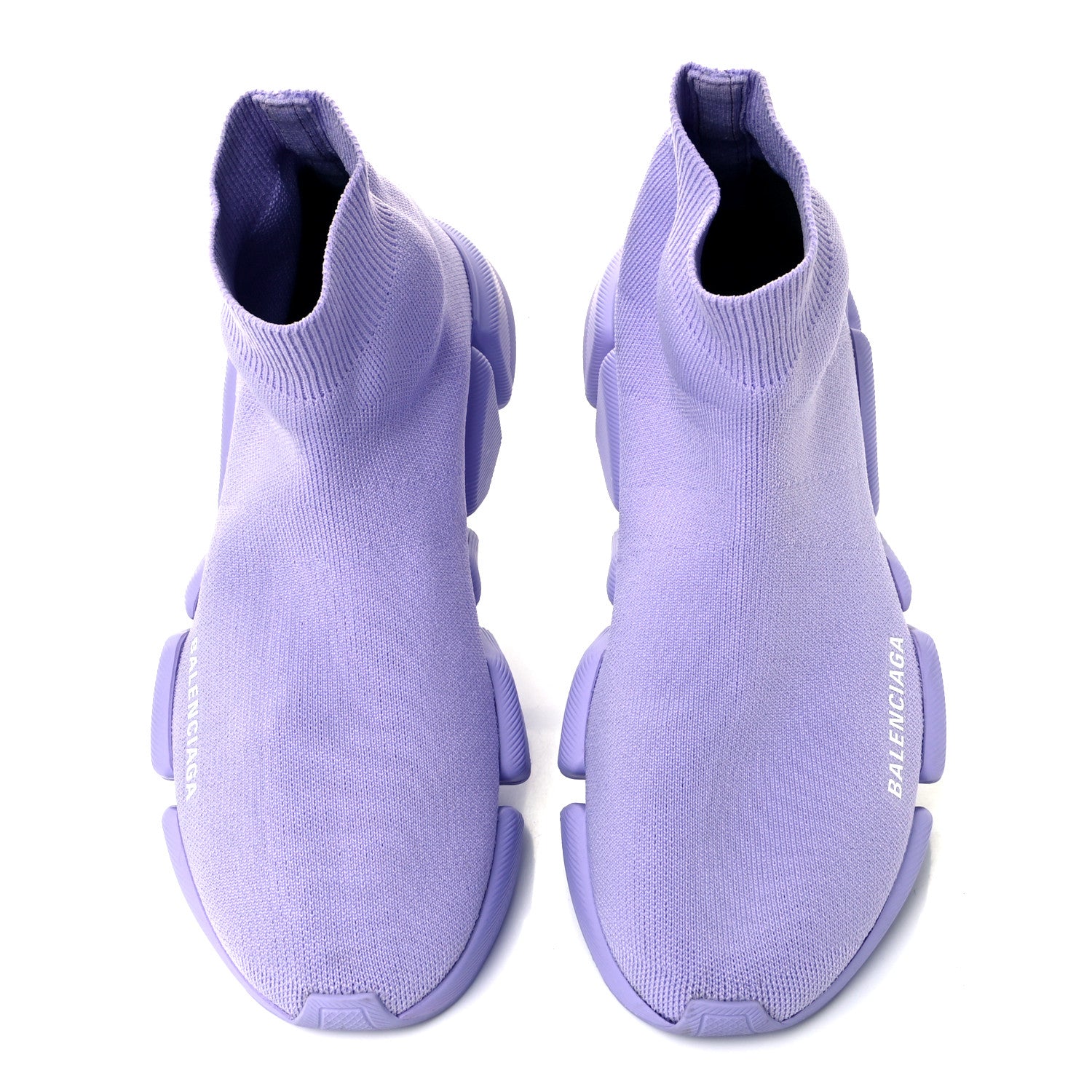 Balenciaga Technical 3D Recycled Knit Womens Speed 2.0 Sneakers 39 Monocolor Lilla 5 of 11