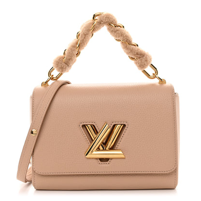 Louis Vuitton Taurillon Shearling LV Ski Twist MM Hazelnut Brown 1 of 9