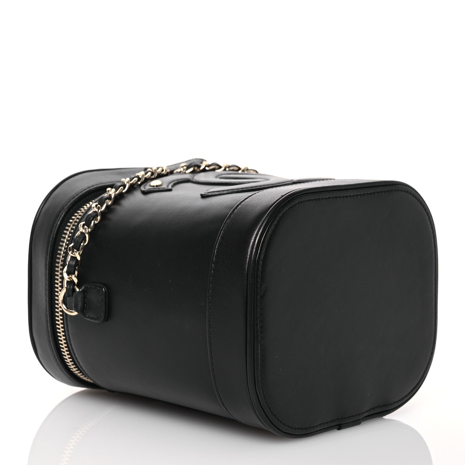 Chanel Lambskin Timeless Vanity Cosmetic Case Black 4 of 10