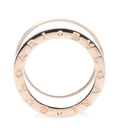 Bulgari 18K Rose Gold White Ceramic B.Zero1 Four-Band Ring 52 6 4 of 4