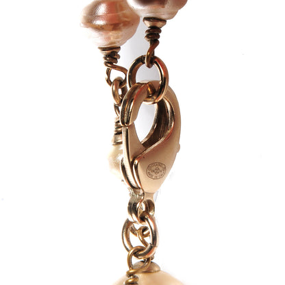 Chanel Crystal Pearl CC Long Necklace Gold 4 of 4