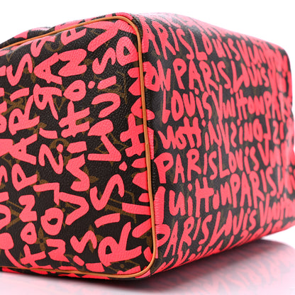 Louis Vuitton Monogram Graffiti Speedy 30 Fuchsia 8 of 13