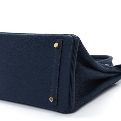 Hermes Togo Birkin 30 Bleu Nuit 10 of 11