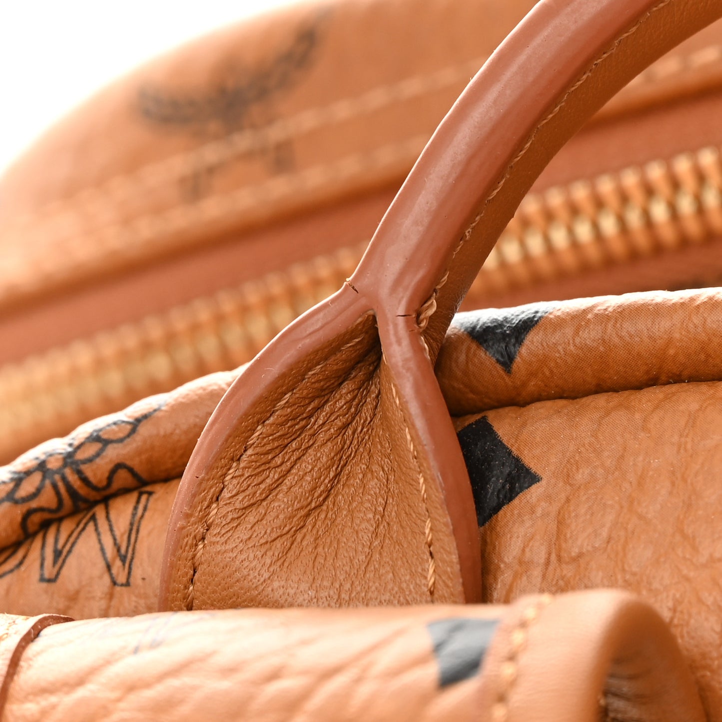 Visetos Medium Side Studs Stark Backpack Cognac