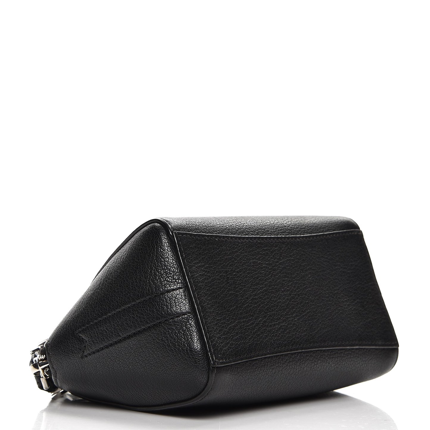 Sugar Goatskin Small Antigona Beauty Wristlet Black
