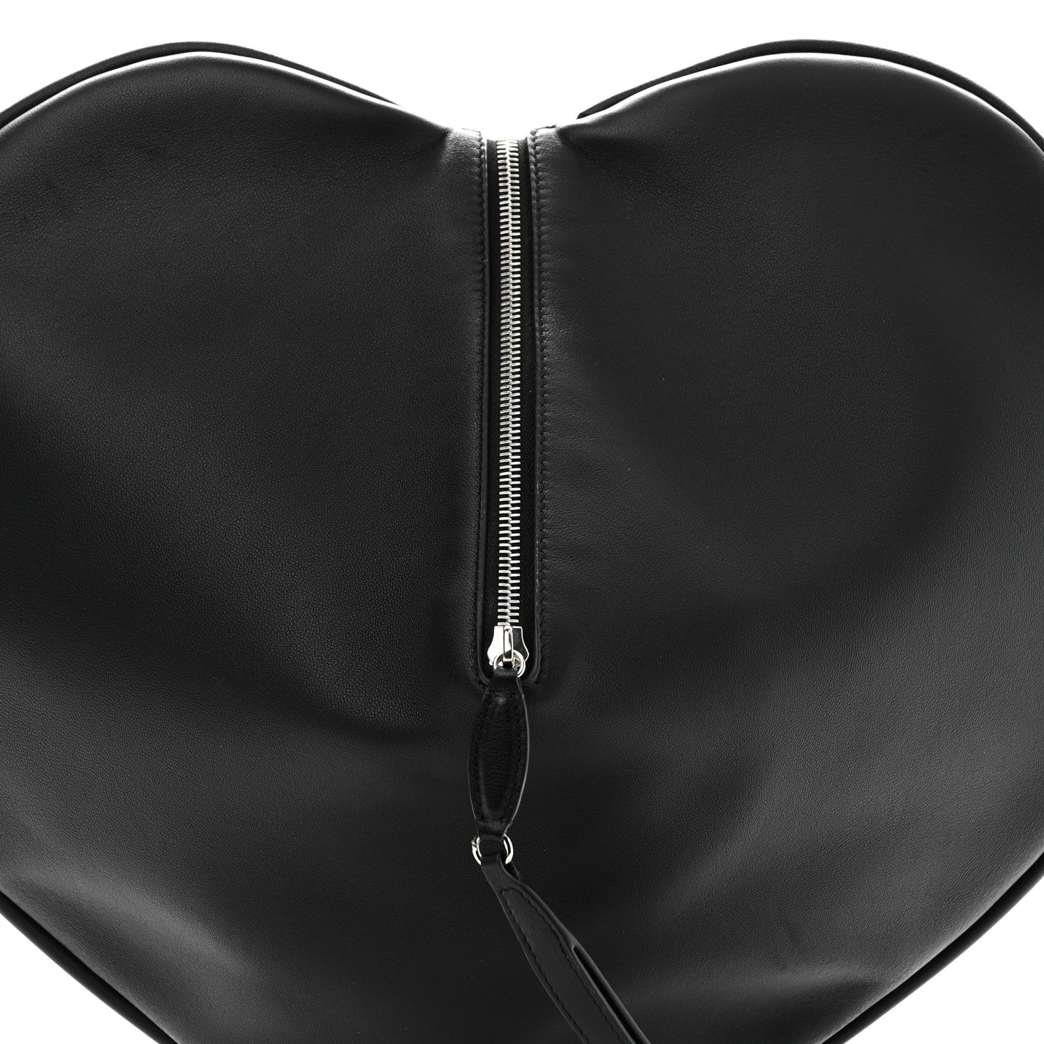 Alaia Lambskin Le Coeur Soft Clutch Black 6 of 8
