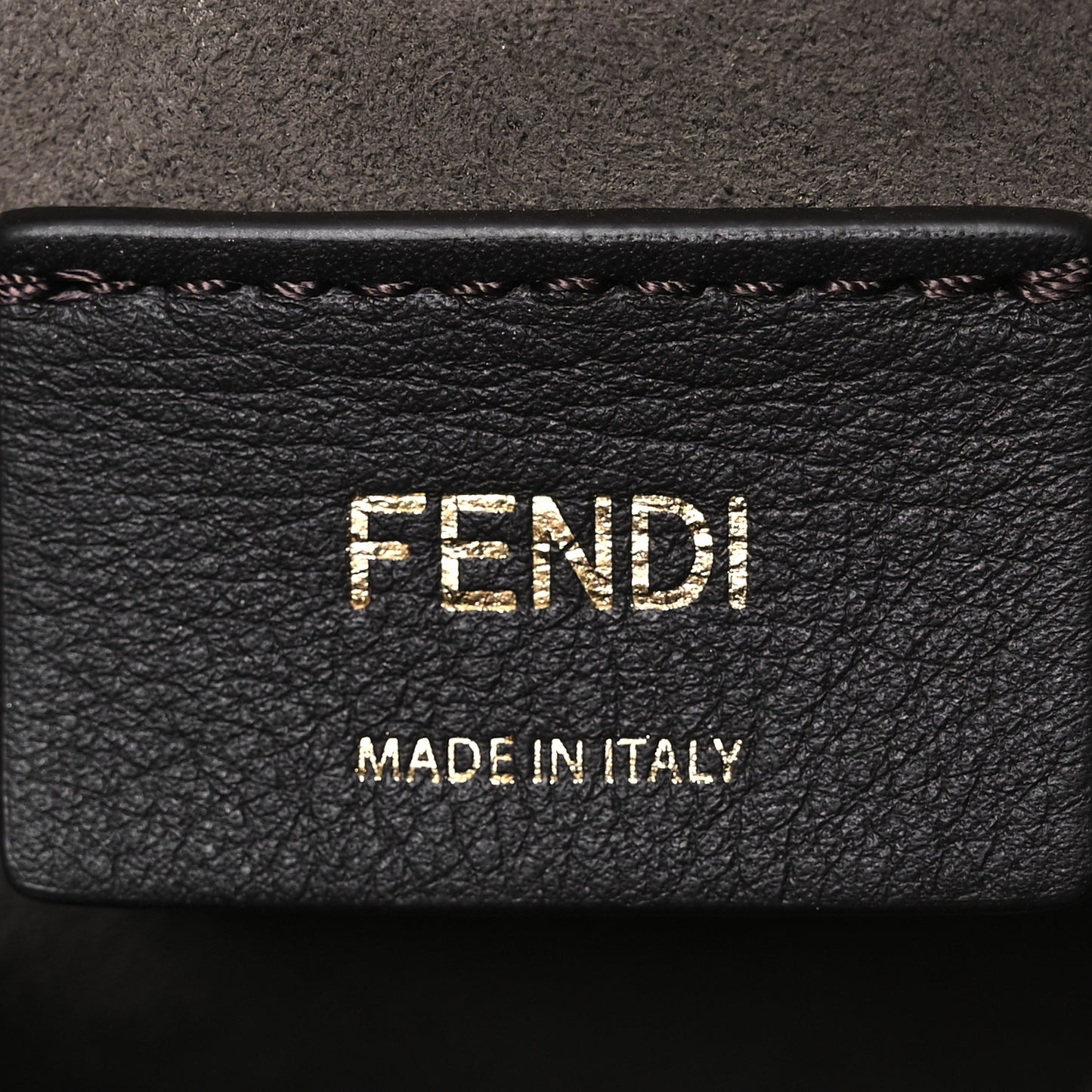 Kuban Canvas Vitello King F is Fendi FF Embroidered Mini Mon Tresor Bucket Bag Multicolor Cuoio