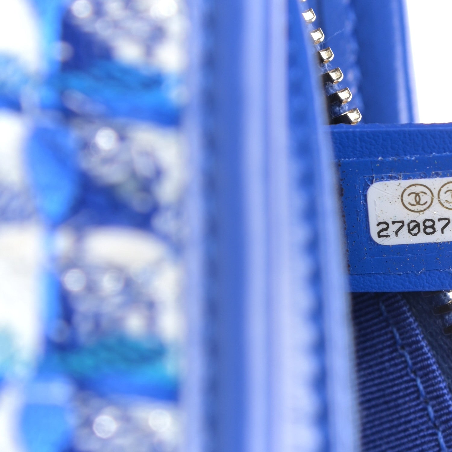 Chanel Tweed Calfskin Small Gabrielle Hobo Royal Blue 7 of 11