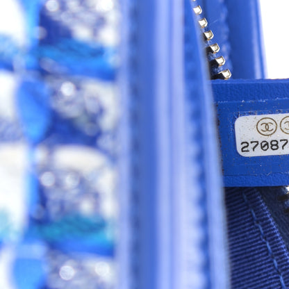 Chanel Tweed Calfskin Small Gabrielle Hobo Royal Blue 7 of 11