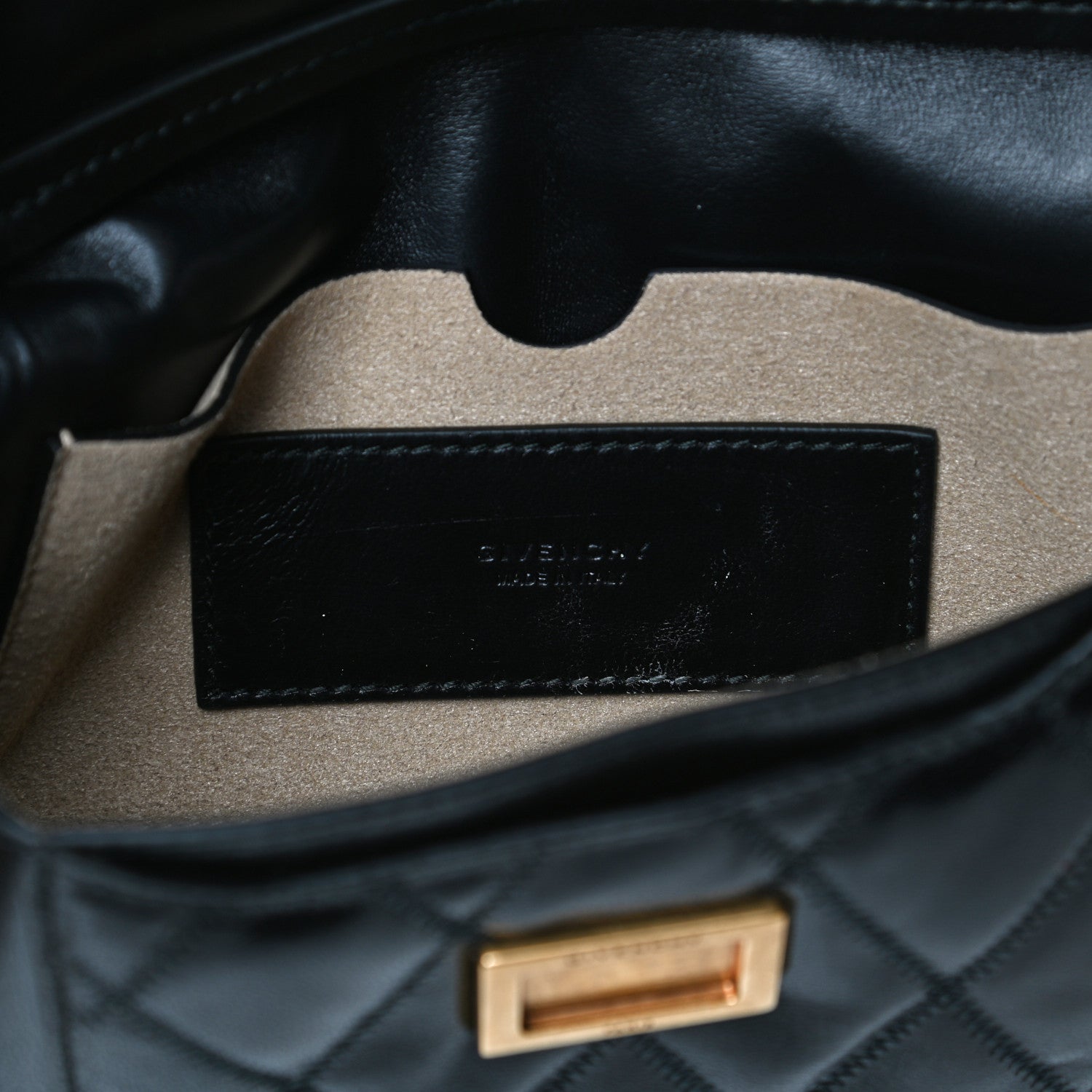 Givenchy Goatskin Quilted GV3 Mini Pocket Convertible Bag Black 6 of 14