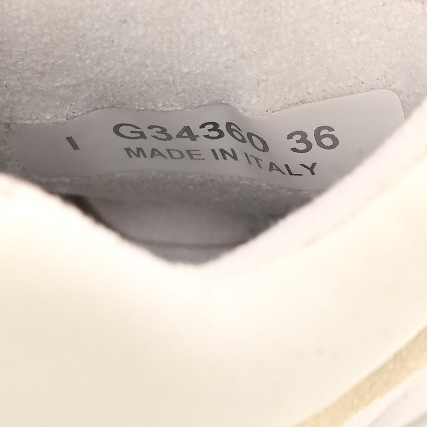 Suede Calfskin Fabric CC Sneakers 36 White