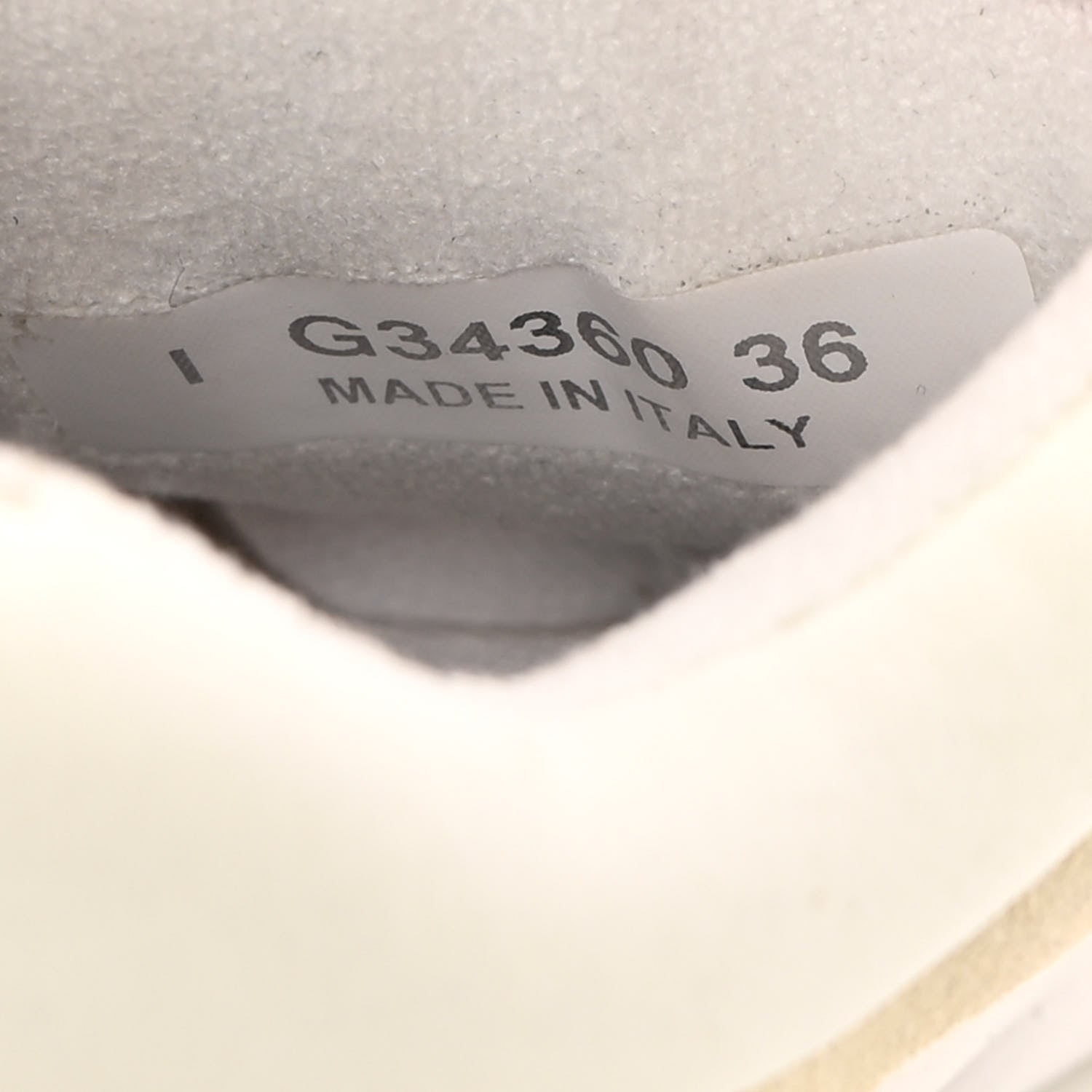 Chanel Suede Calfskin Fabric CC Sneakers 36 White 8 of 13