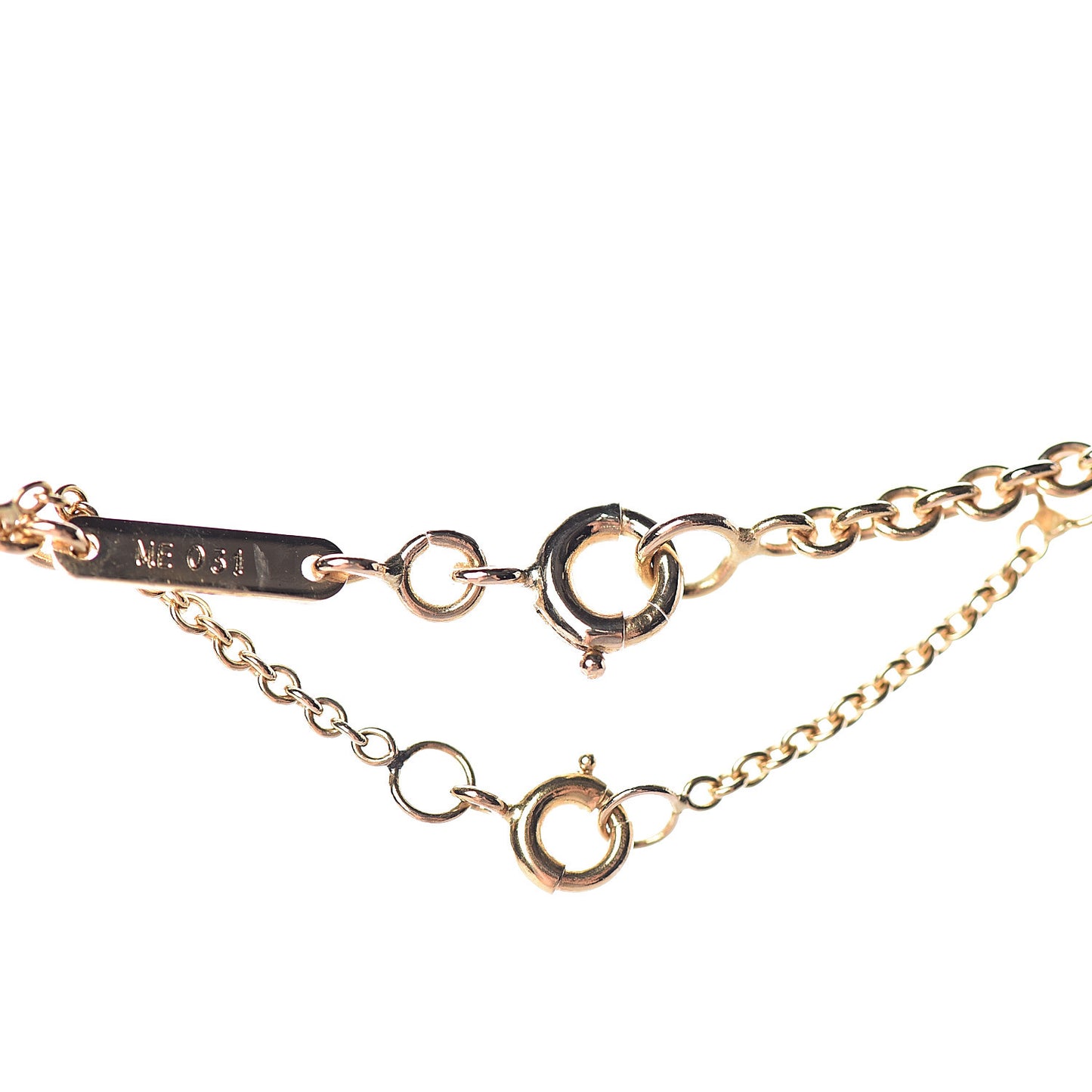 18K Pink Yellow White Gold Baby Trinity Pendant Necklace