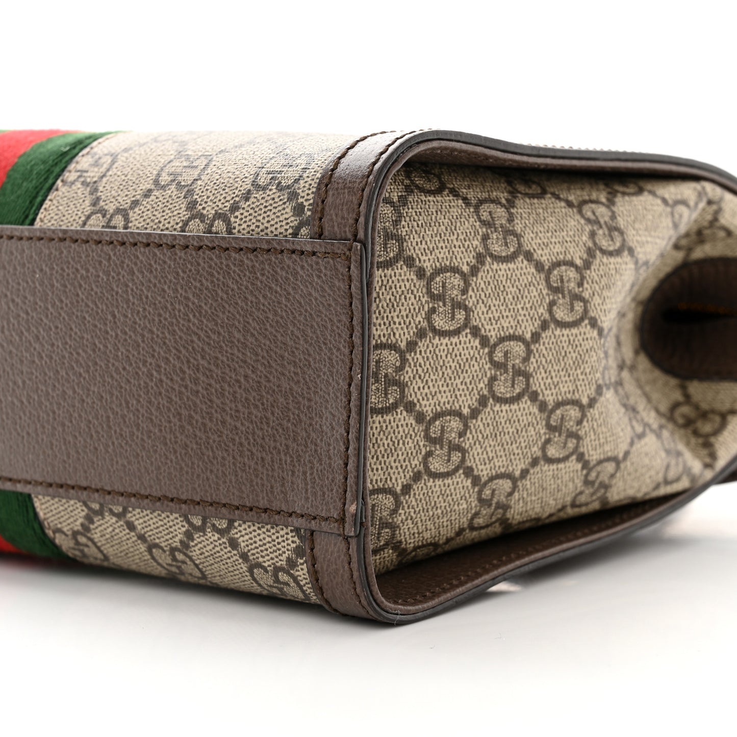 GG Supreme Monogram Small Ophidia Tote Bag Brown