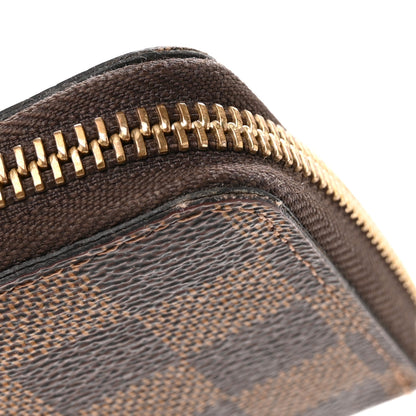Louis Vuitton Damier Ebene Clemence Wallet Rose Ballerine 8 of 9