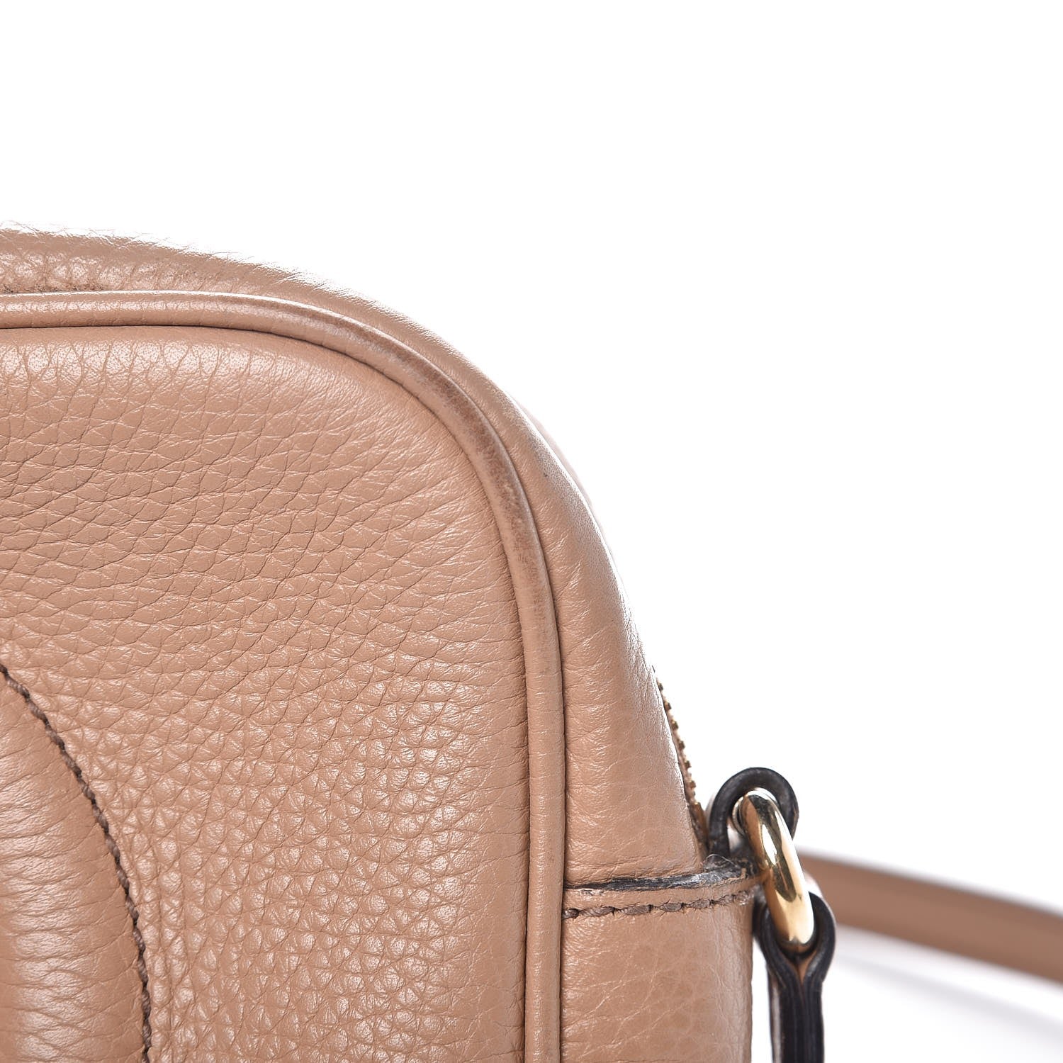 Gucci Pebbled Calfskin Small Soho Disco Bag Camelia 9 of 16