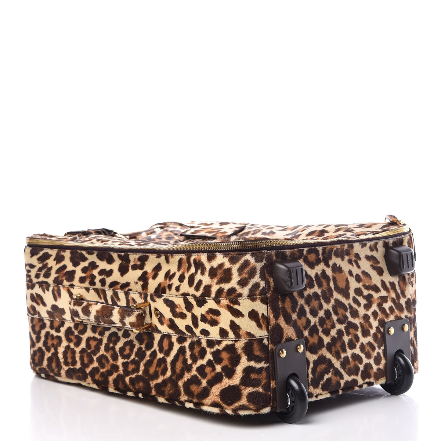 Calf Hair Leopard Print Rollaway