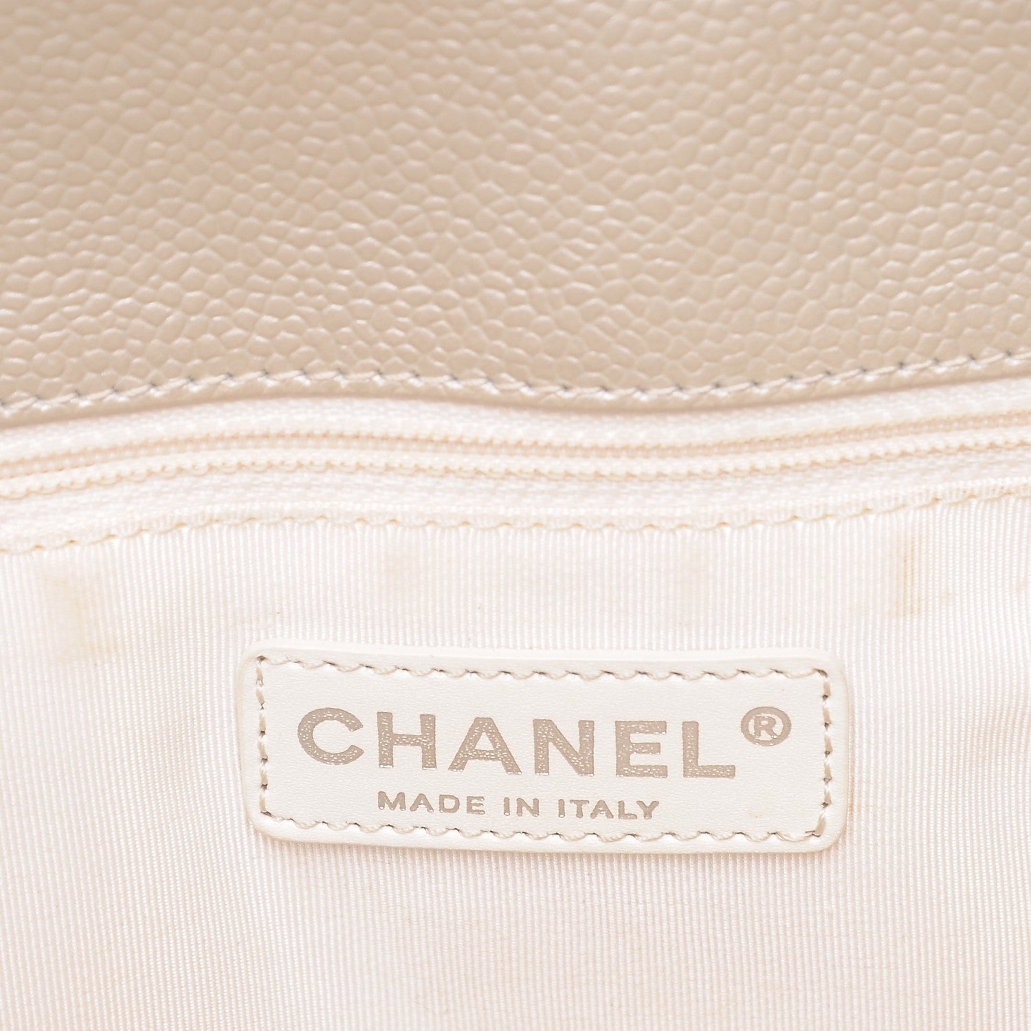 Chanel Caviar Quilted Grand Shopping Tote GST Pearl 6 of 11