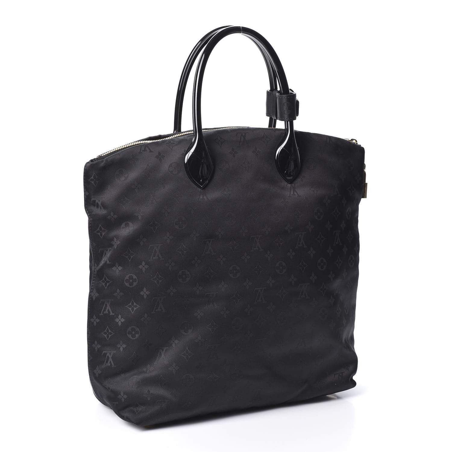 Louis Vuitton Monogram Nylon Desire Lockit Vertical MM Black 2 of 8