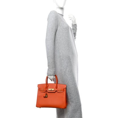 Hermes Epsom Birkin 30 Orange 2 of 12
