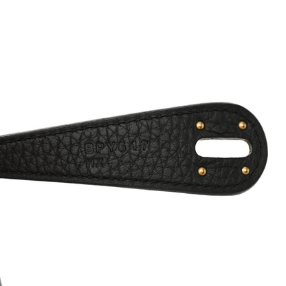 Hermes Taurillon Clemence Lindy 26 Black 7 of 10