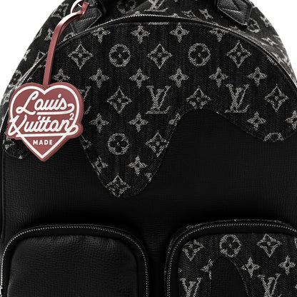 Louis Vuitton x NIGOLOUIS VUITTON x NIGO Taurillon Monogram Denim Drip Campus Backpack Black Black 7 of 9