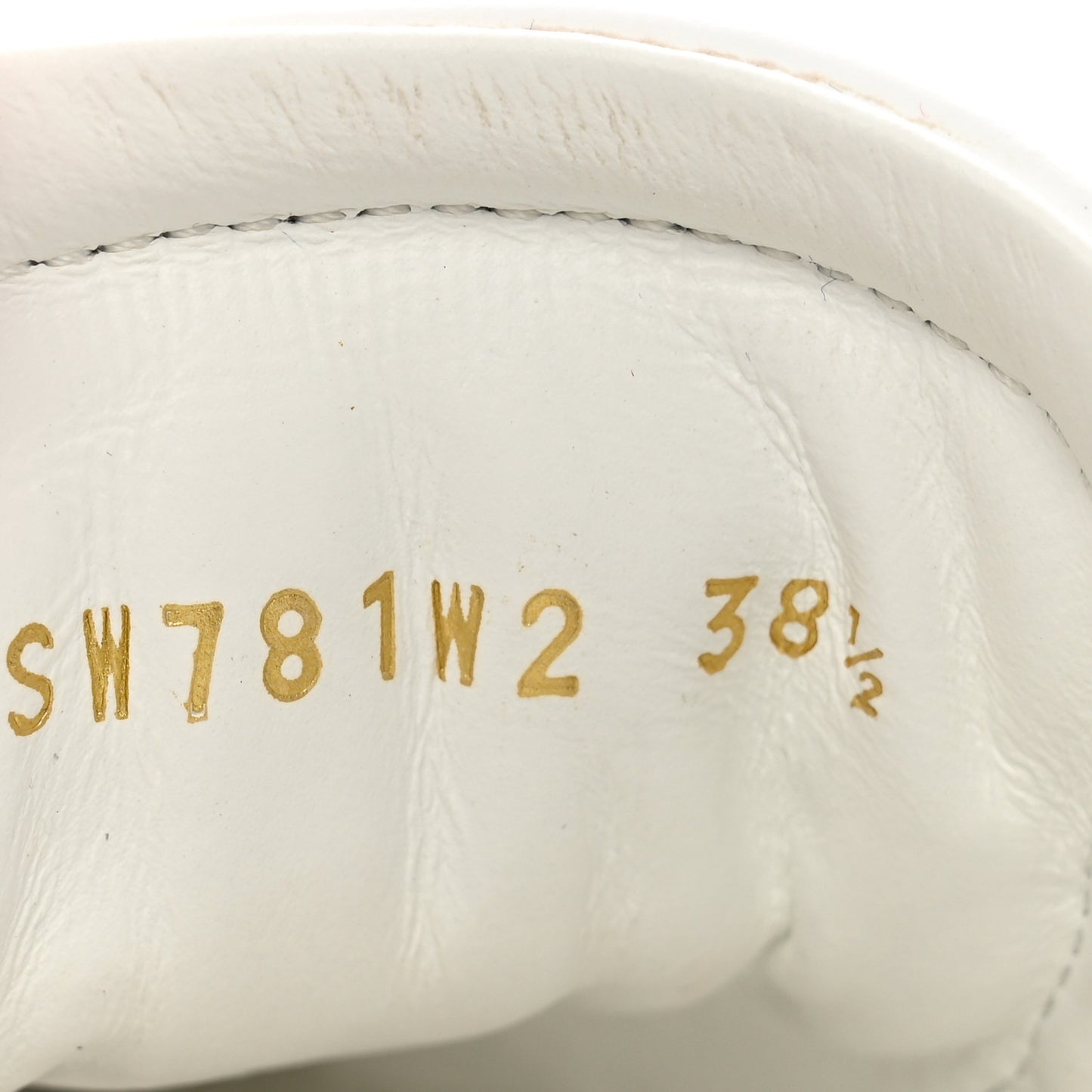 Calfskin Crystal Rockstud Open Sneakers 38.5 White Ice