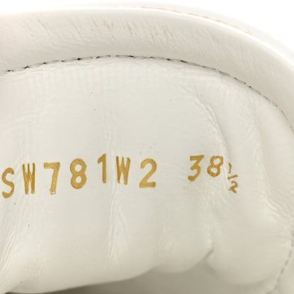 Valentino Garavani Calfskin Crystal Rockstud Open Sneakers 38.5 White Ice 8 of 9