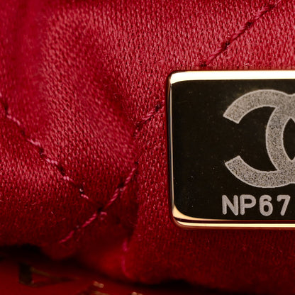 Chanel Shiny Calfskin Quilted Mini Chanel 22 Red 7 of 10