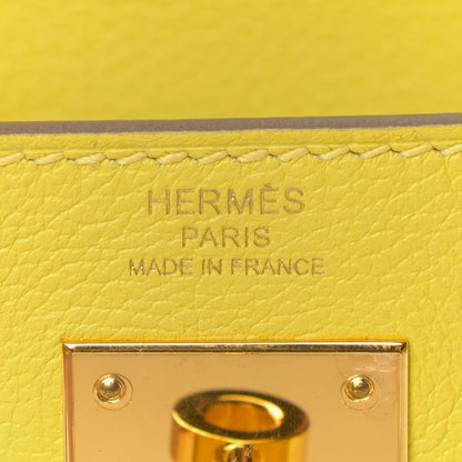 Hermes Evercolor Kelly Retourne 28 Lime 6 of 11