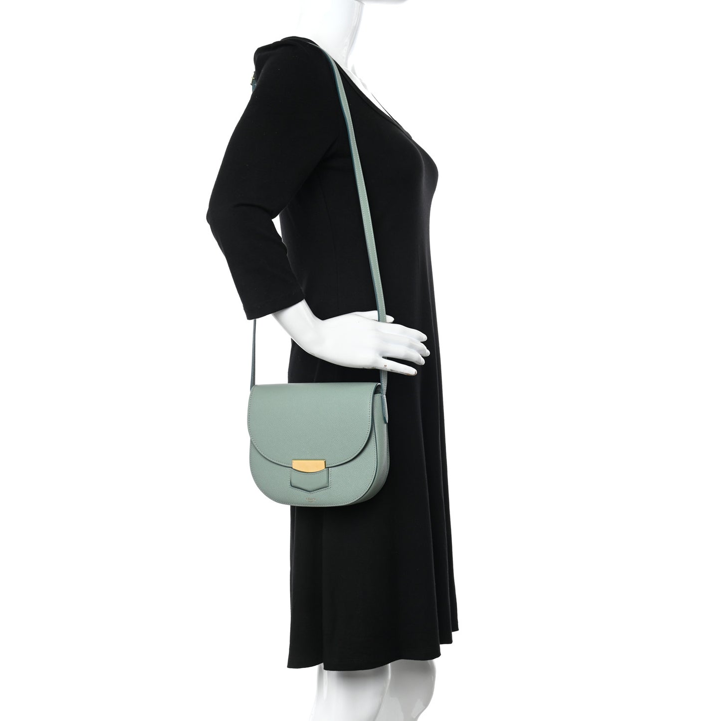 Baby Grained Calfskin Small Trotteur Jade