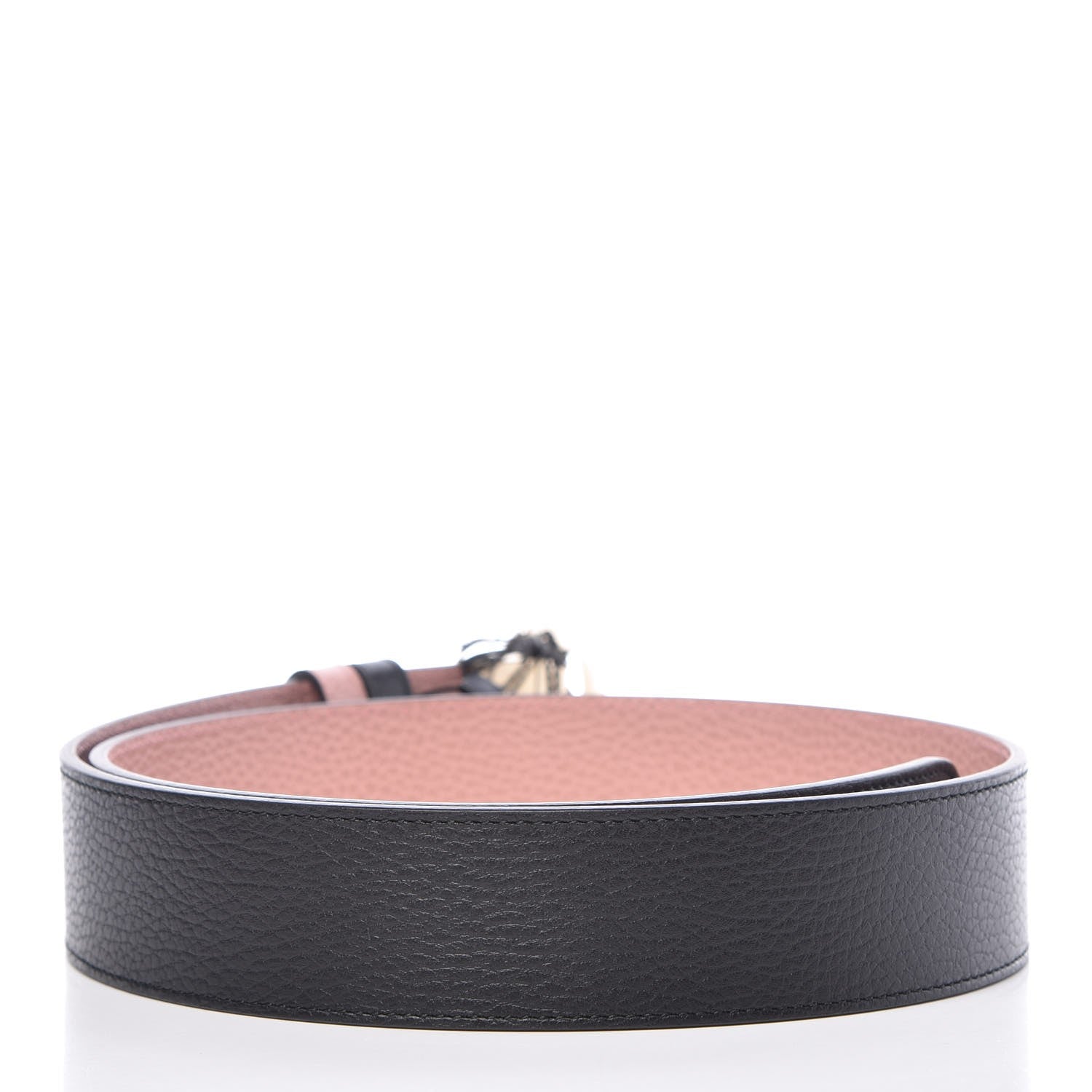 Gucci Calfskin 1973 Reversible Belt 90 36 Black Pink 5 of 9