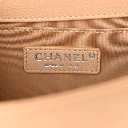 Chanel Caviar Quilted Small Boy Flap Beige 6 of 12
