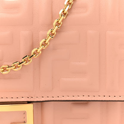 Fendi Nappa Matisse FF Embossed Continental Wallet On Chain Baby Pink 8 of 15